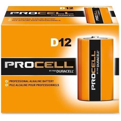 PROCELL D CELL BATTERY 12/PK